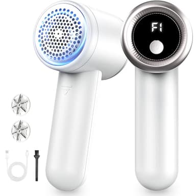 9位 lapex lapex 毛玉取り 電動 けだまとり 3段階のスピード調整 強力6枚刃 毛玉クリーナー【最新昇級版生地を傷めない • 2枚替刃付き】 液晶ディスプレイ付き Type-C充電式 安全装置 様々な衣類 靴下 衣類 寝具 絨毯 毛 玉カッター 持ちやすく軽量 コンパクト毛玉とり 旅行 専業主婦 家庭用 プレゼント 贈り物 - ¥998