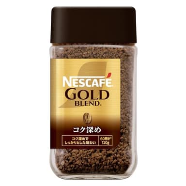7位 Nescafe ネスカフェ ゴールドブレンド コク深め 120g(60杯分),瓶,レギュラー ソリュブル コーヒー - ¥871