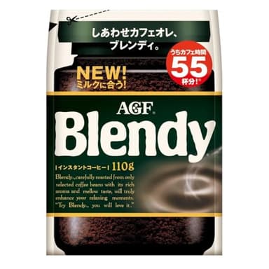 10位 AGF(エージーエフ) AGF ブレンディ 袋 110g 【 インスタントコーヒー 】【 水に溶けるコーヒー 】【 カフェオレ 好きに 】【 詰め替え 】 - ¥823