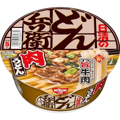 5位 どん兵衛 どん兵衛 肉うどん [甘めのつゆに染みわたるコク旨牛肉] 日清食品 カップ麺 86g×12個 2025年版 - ¥1,418