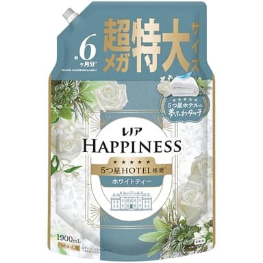 6位 レノア レノア Lenor ハピネス 夢ふわタッチ 柔軟剤 ホワイトティー 詰め替え 1900mL [大容量] - ¥1,529